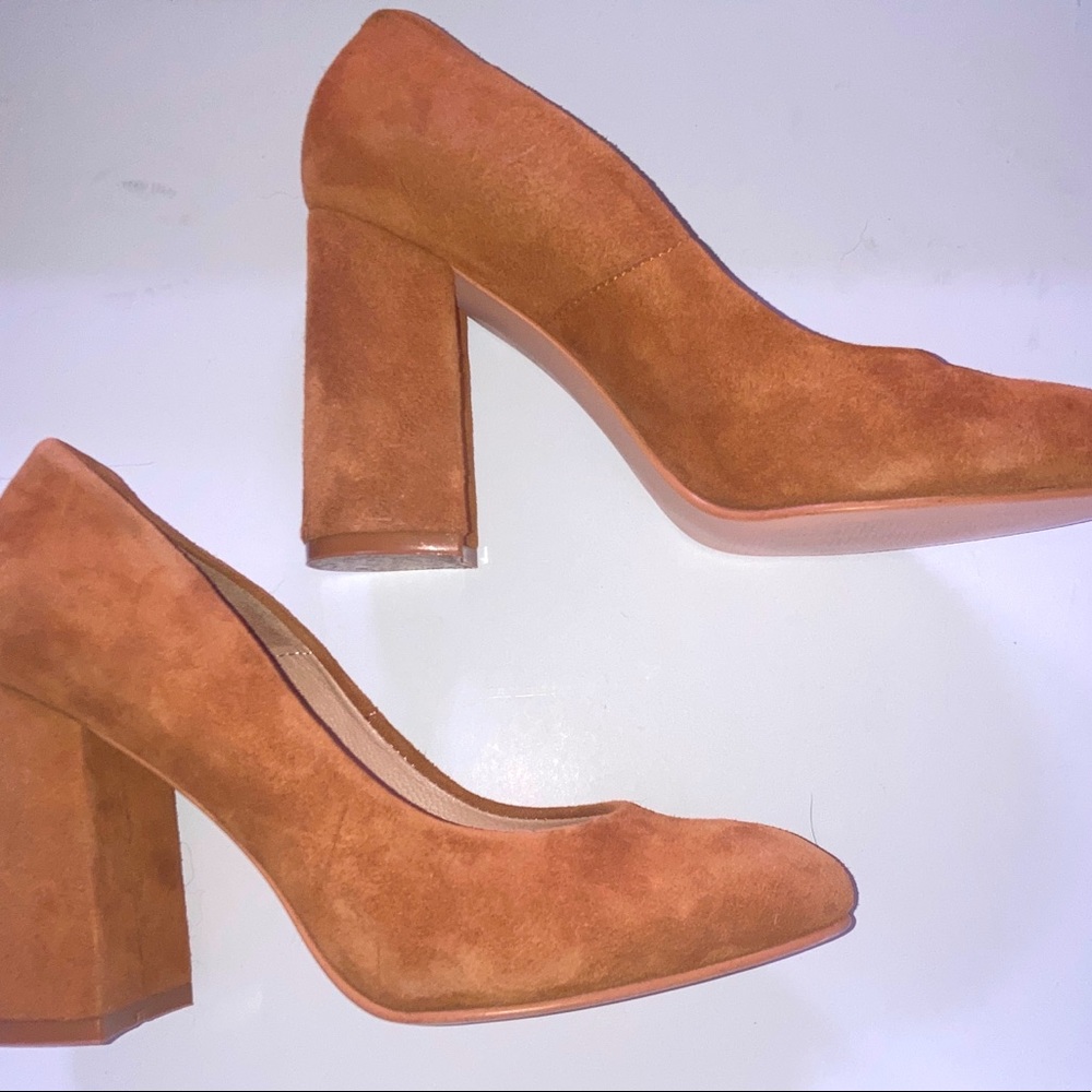 Suede heels